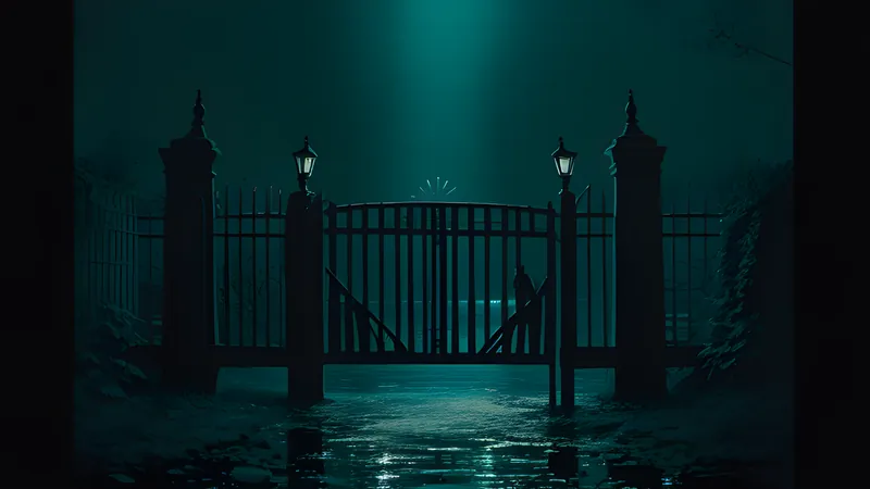 A glowing gate checking a stream of numbered light-tokens, waving some through and blocking others