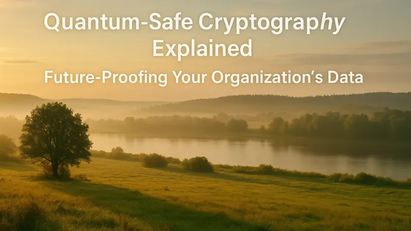Quantum-Safe Cryptography Explained: Future-Proofing Your Organisation's Data