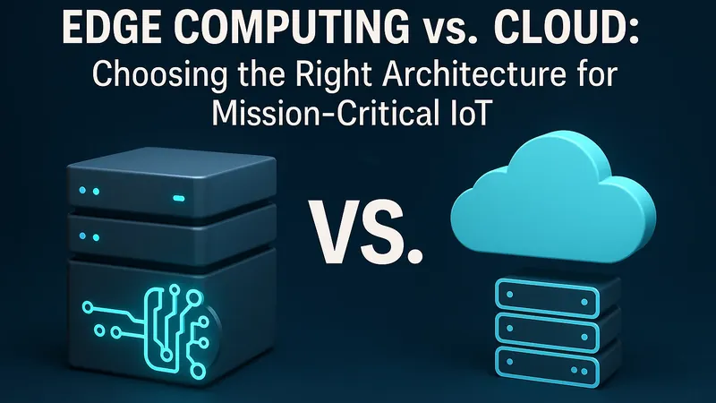 Edge Computing vs. Cloud: Choosing the Right Architecture for Mission-Critical IoT