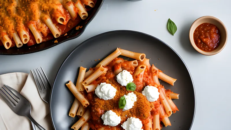 Baked Ziti with Sausage and Three Cheeses