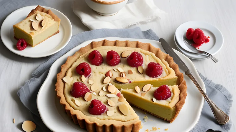 Bakewell Tart with Frangipane and Raspberry