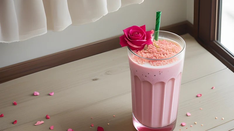 Bandung: Rose Syrup and Condensed Milk