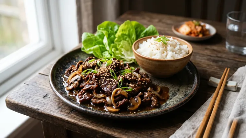 Beef Bulgogi with a Pear Marinade