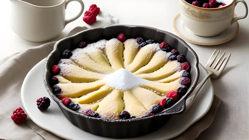 Blackberry and Brown Butter Clafoutis