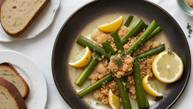 Buttered Leeks with Thyme and Breadcrumbs