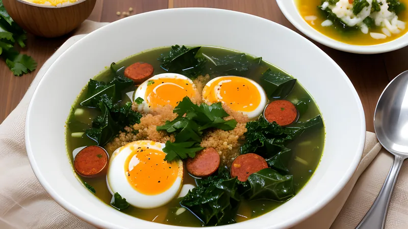 Caldo Verde with Chorizo and Charred Kale