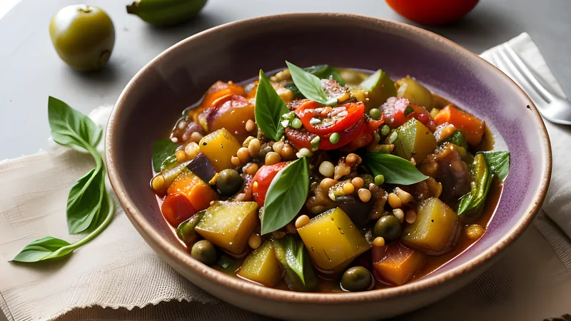 Caponata with Capers, Olives and Pine Nuts