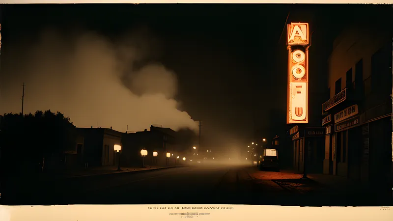 A baroque war city rendered in sepia and neon, repertory cinema poster style