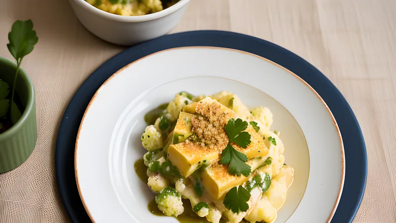 Cauliflower Cheese with a Mustard Crumb