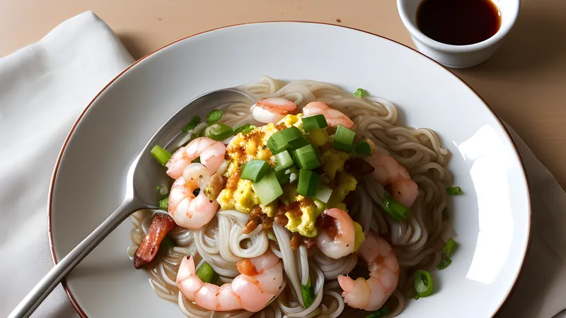 Char Kway Teow with Prawn and Chinese Sausage