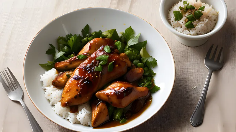 Chicken Adobo with Coconut and Charred Garlic