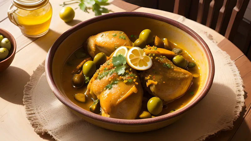 Chicken and Preserved Lemon Tagine