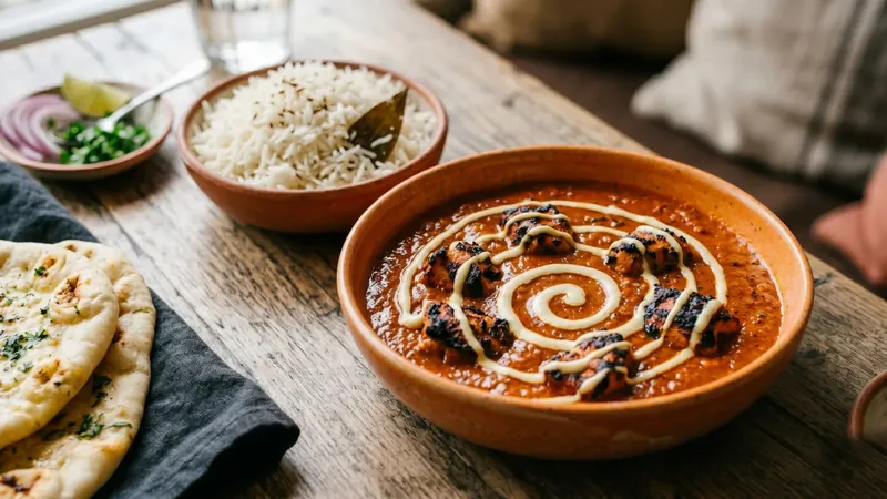 Chicken Tikka Masala with Charred Tomato and Cashew Cream