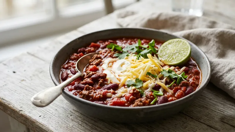 Chilli con Carne with Dark Chocolate and Coffee