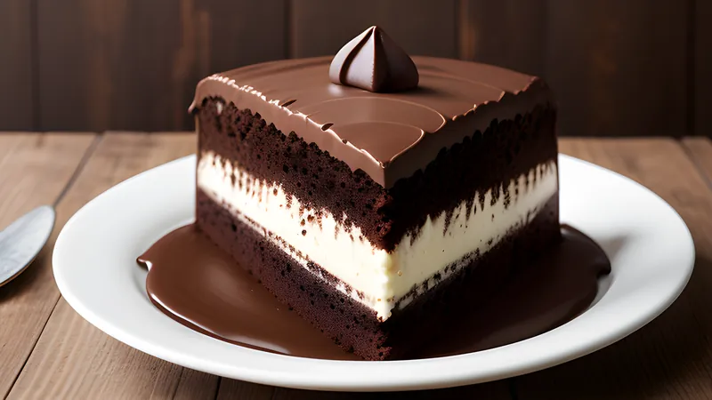 Dark Chocolate and Beetroot Cake with Crème Fraîche