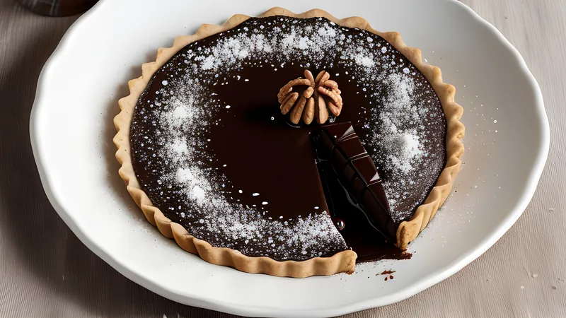 Chocolate, Hazelnut and Sea Salt Tart