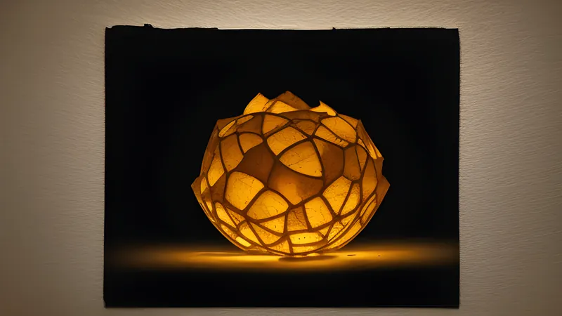 Glowing packet trails threading directly through a translucent kernel lattice