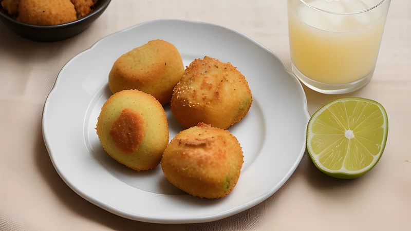 A pile of golden teardrop-shaped breaded chicken croquettes with one bitten open to show the shredded filling