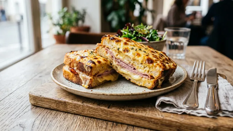 Croque Monsieur with Dijon Bechamel