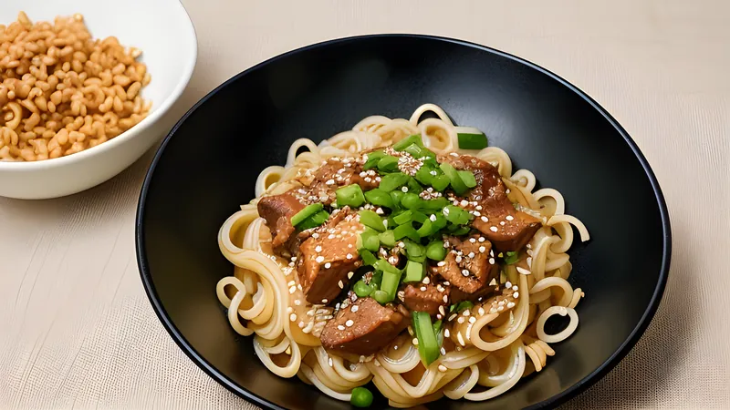 Dan Dan Noodles with Toasted Rice and Sesame