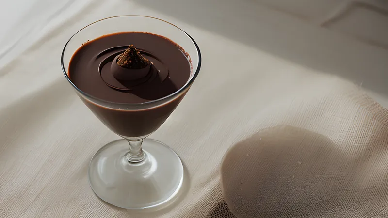 Dark Chocolate Mousse with Espresso and Flaky Salt
