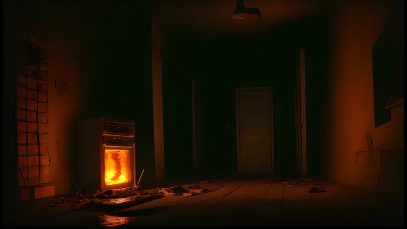 A torch-lit dungeon floor scattered with glinting treasure, rendered in warm amber CRT glow