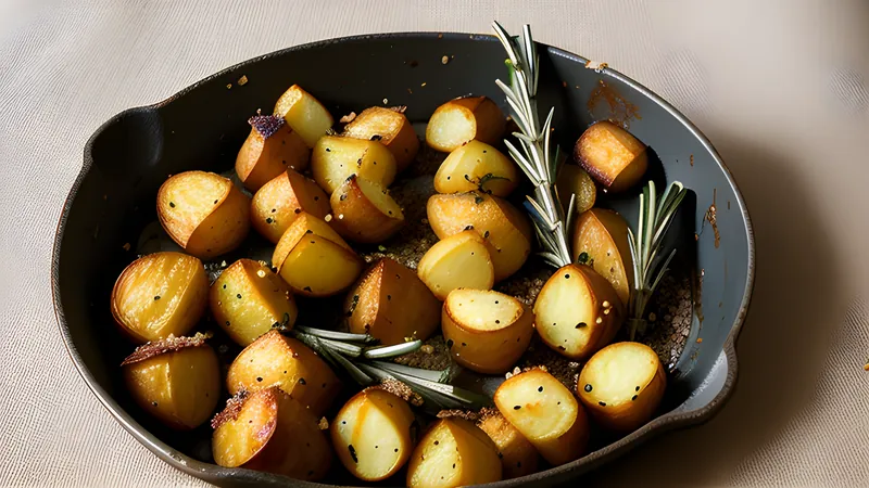 Duck-Fat Roast Potatoes with Rosemary Salt