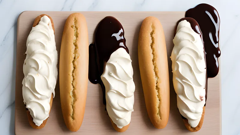 Éclairs with Coffee Crème Pâtissière