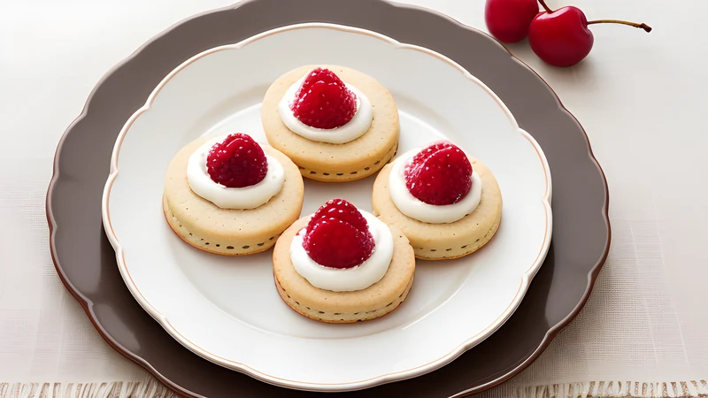 Empire Biscuits with Jam and Icing