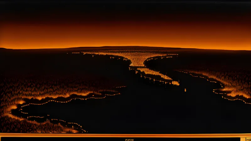 An ink-drawn continent of shifting borders glowing province by province on a dark table