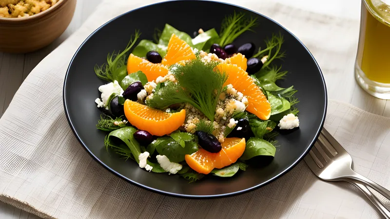 Fennel, Orange and Black Olive Salad