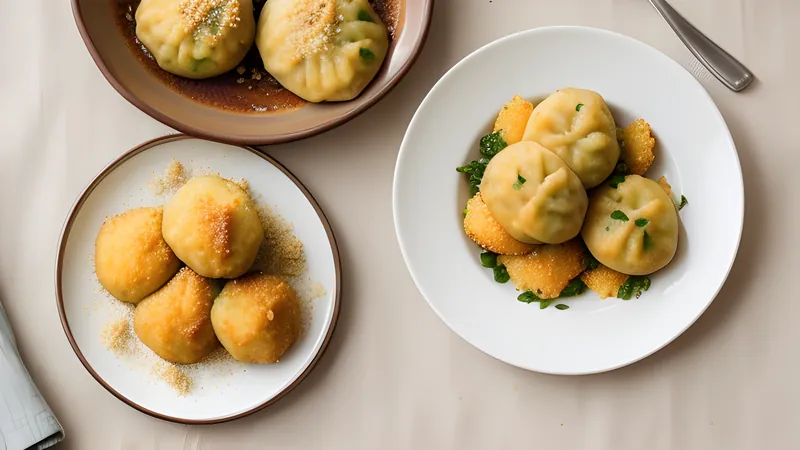 Golden torpedo-shaped fried cornmeal dumplings piled on greaseproof paper