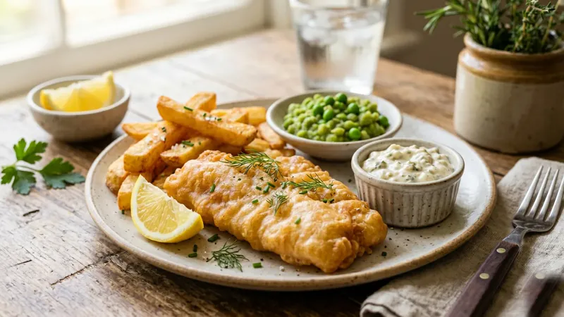 Beer-Battered Fish and Chips