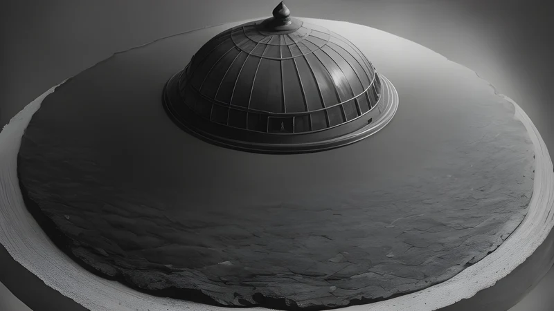 A flat disc world beneath a domed sky, lit by the glow of an online forum, over an antique map