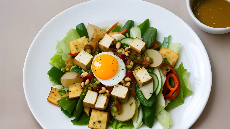 Gado-Gado with Warm Peanut Sauce
