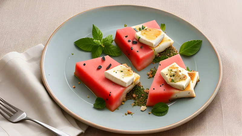 Halloumi, Watermelon and Za'atar
