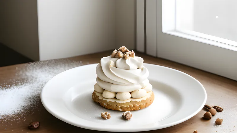 Hazelnut Dacquoise with Coffee Buttercream