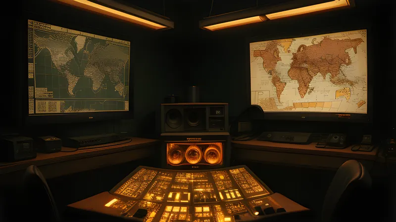 A war-room map bristling with tiny unit counters and arrows converging on a front line