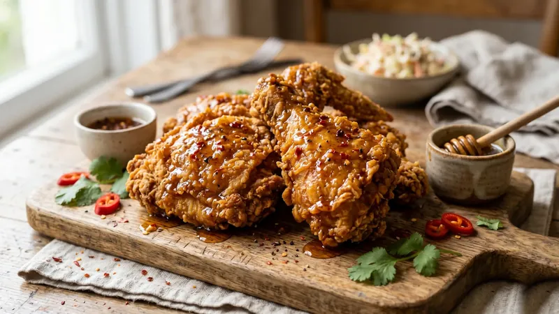 Buttermilk Fried Chicken with Hot Honey