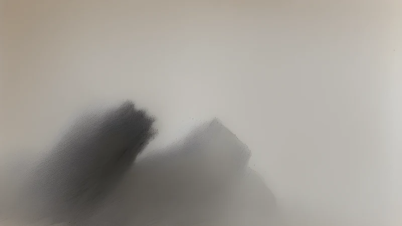 A chalk drawing on dark slate half washed away, with a few important lines redrawn