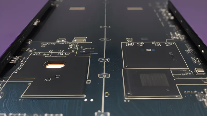 Two invented compact phone slabs side by side, one flat-edged, one curved-edge camera bump