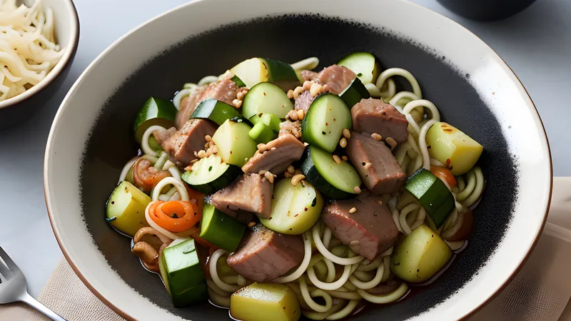 Jjajangmyeon: Korean Black-Bean Noodles