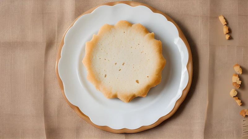 Pale gold krumkake cones with an embossed pattern piled in a bowl, one filled with whipped cream, a cast-iron krumkake iron behind