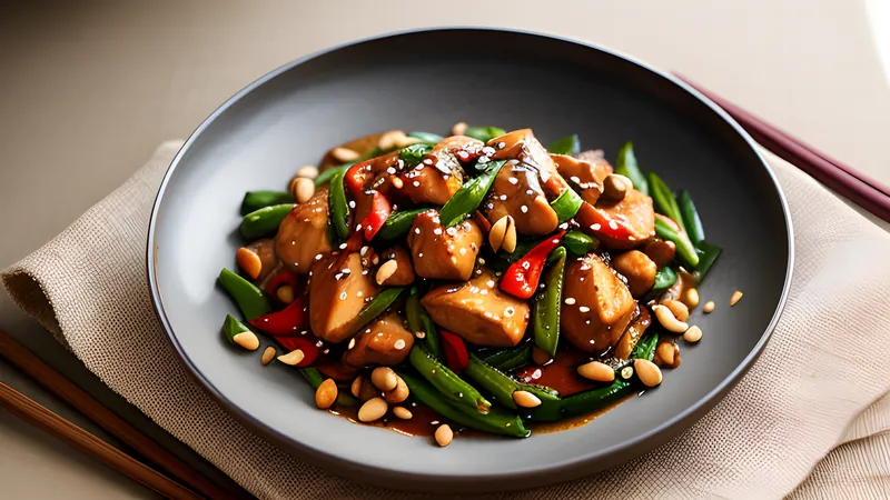 Kung Pao Chicken with Charred Dried Chillies