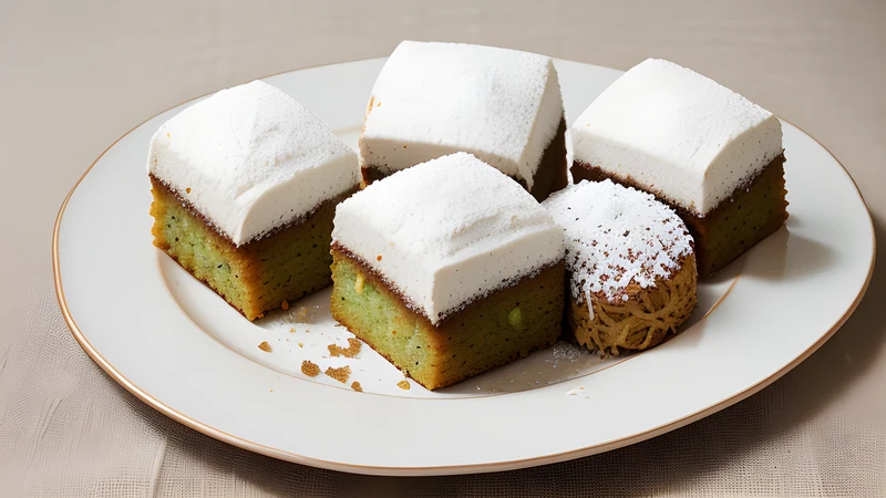 Lamingtons Rolled in Coconut