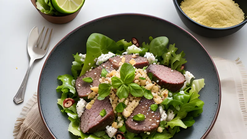 Larb with Toasted Rice Powder and Lime