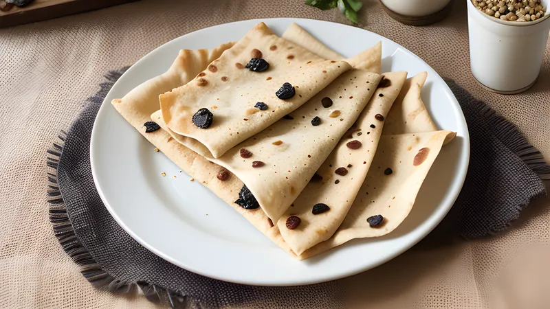 Lavash, Blistered and Blackened in a Hot Oven