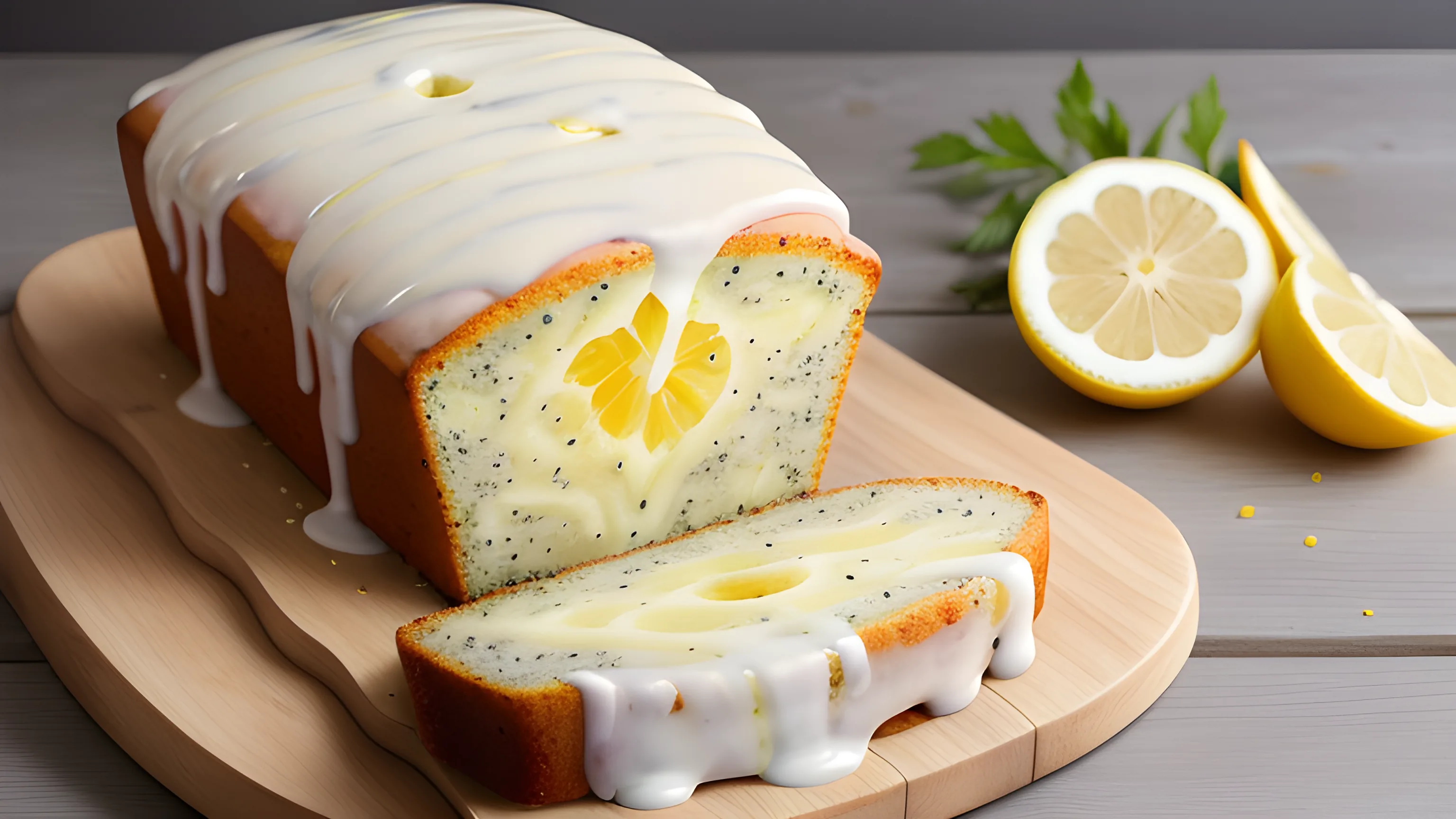 Featured image for Lemon and Poppy Seed Drizzle Loaf with Yoghurt Glaze