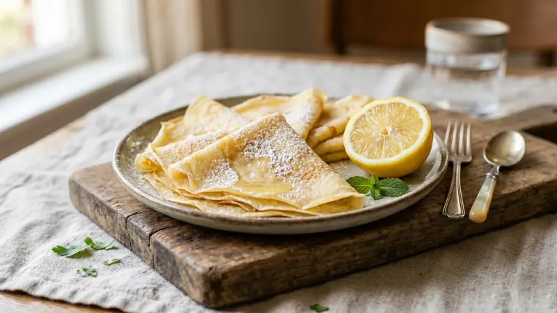 Lemon and Sugar Crepes