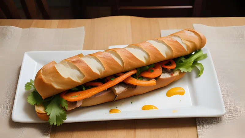 Lemongrass Pork Banh Mi with Quick Pickle